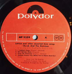 Винтажная виниловая пластинка LP Derek And The Dominos Layla And Other Assorted Love Songs (Japan 1971) (Obi) MP 9359/60