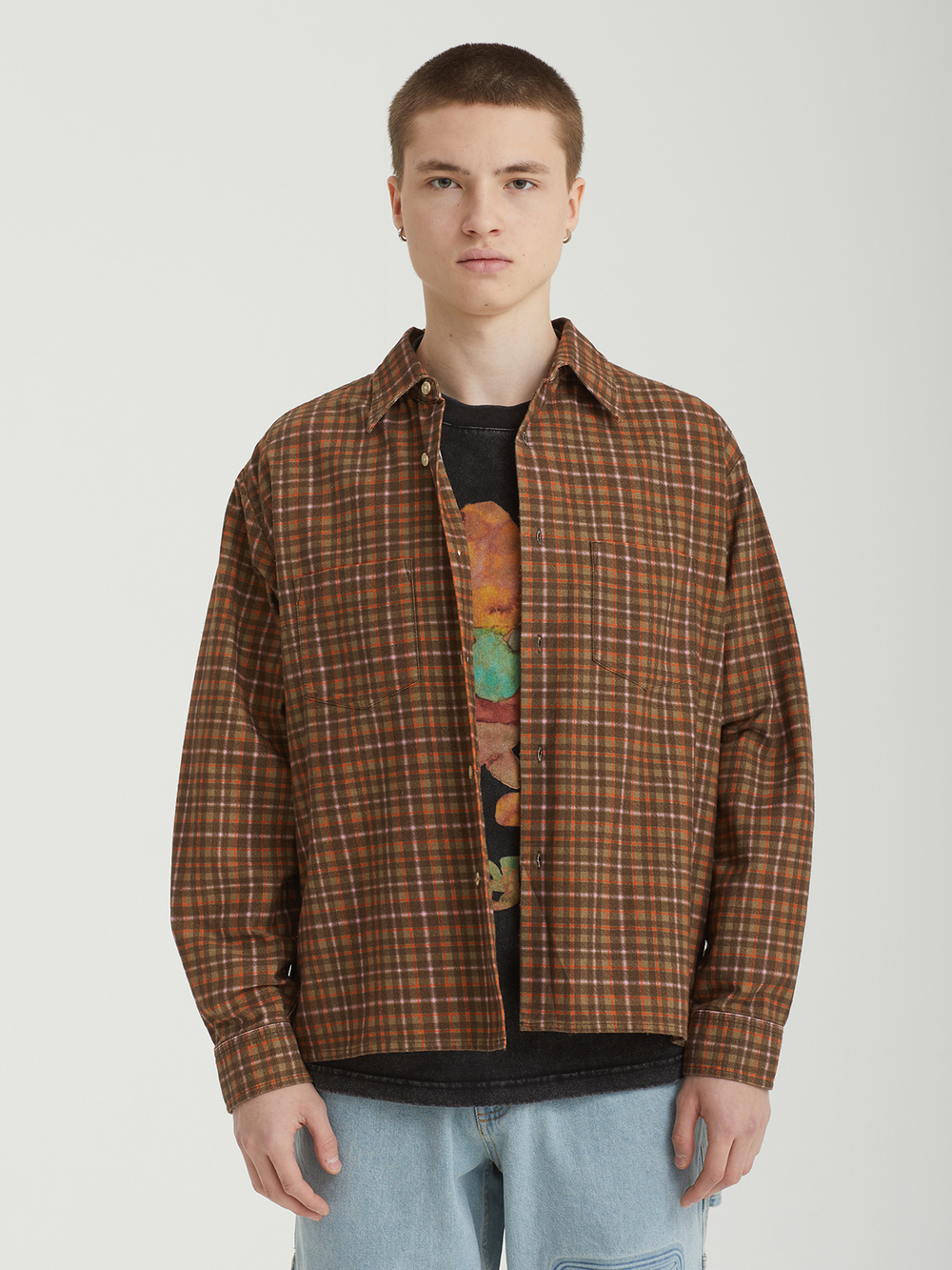 Мужская Рубашка Printed Flannel