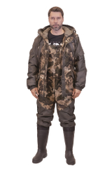 Зимний мужской костюм Горный -15 (Алова,Таслан) ПК Зеленый Камо