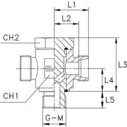 Соединение JTE DL08 М 12х1.5 (корпус)
