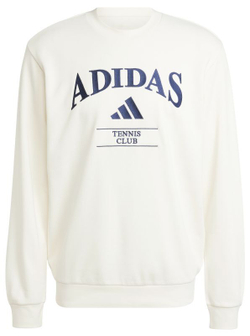 Мужская теннисная кофта Adidas Heritage Graphic Long Sleeve Crew - белый