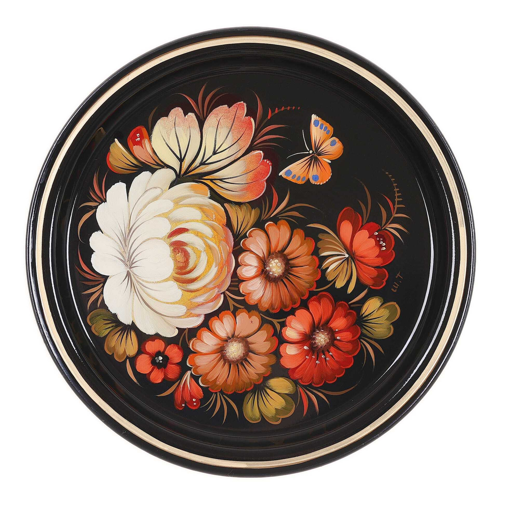 若斯托沃彩绘托盘 A5D210725191