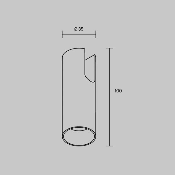 Трековый светильник Maytoni Technical ARITY Focus TR235-1-5W3K-B