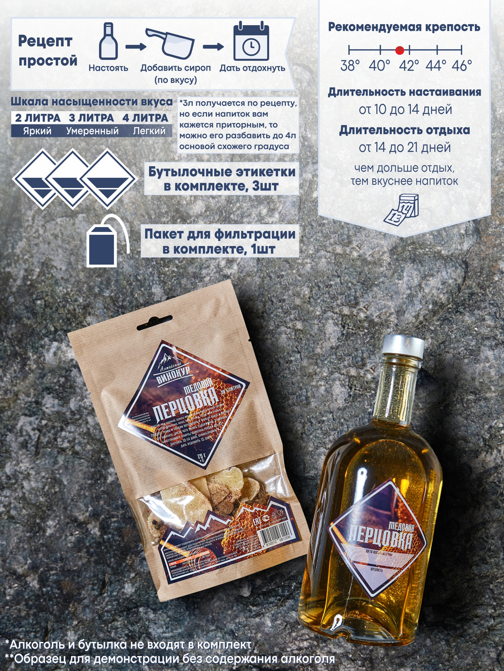 «Медовая перцовка» набор для настойки