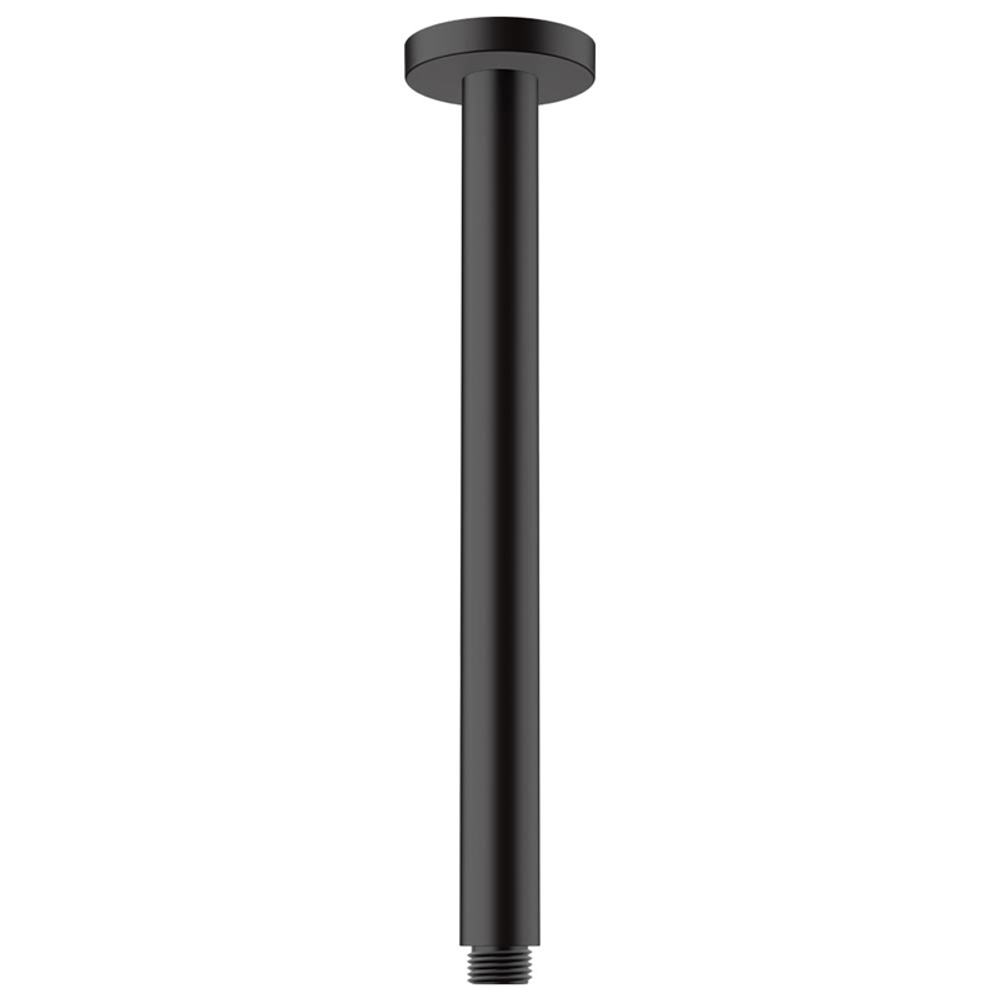 Держатель верхнего душа Hansgrohe Vernis Blend потолочный, 300 мм, матовый черный (27805670)