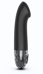 Черный вибратор с функцией электростимуляции Right on Ron - 17 см. (Цвет: черный)