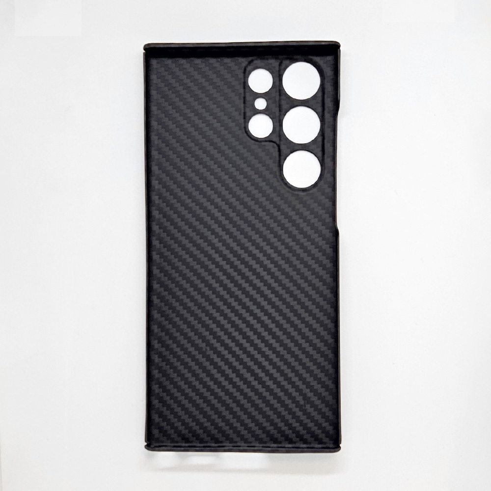 Карбоновый чехол UV-Glass для Samsung Galaxy S24 Ultra с Магсейф, черный