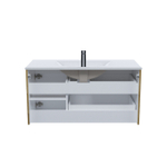 Тумба с умывальником IDDIS Bild, подвесная, 100 см, дуб светлый, BIL10V0i95K