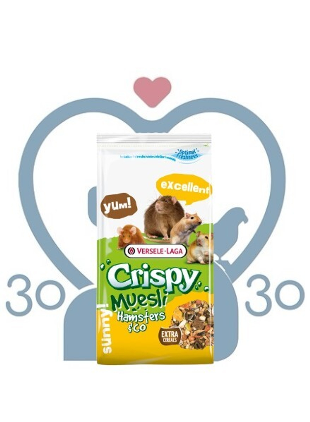 Versele Laga Корм Crispy Muesli Hamsters & Co 0,4кг