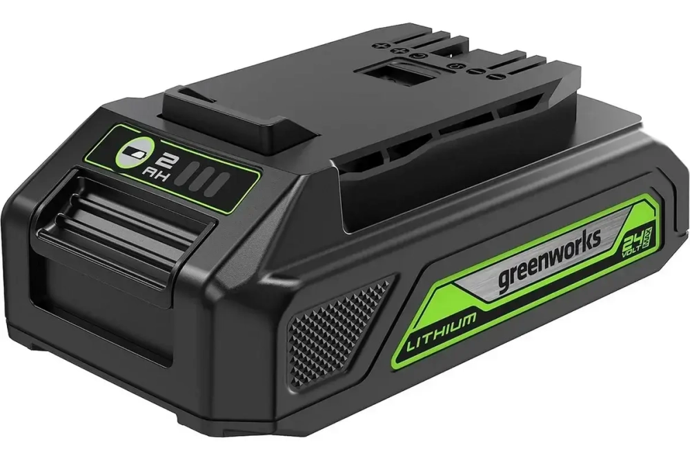 24V Цепная мини пила аккумуляторная Greenworks 10см, c 1хАКБ 2Ач и ЗУ