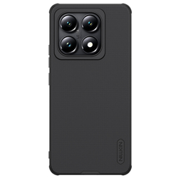 Усиленный чехол черного цвета от Nillkin для Xiaomi 14T Pro, серия Super Frosted Shield Pro
