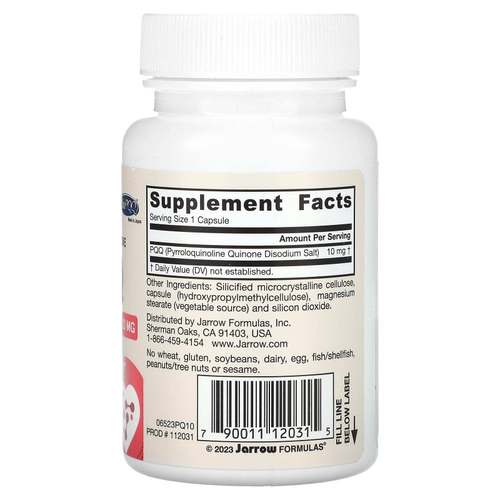 Jarrow Formulas, пирролохинолинхинон, 10 мг, 30 капсул