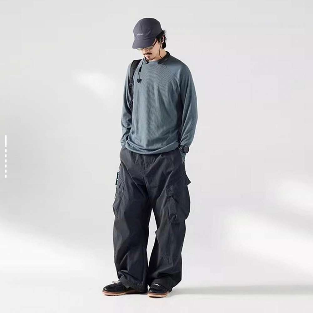 Брюки Nothomme Blue Outdoor Water Repellent Adjustable Drawstring Pants Dark Gray
