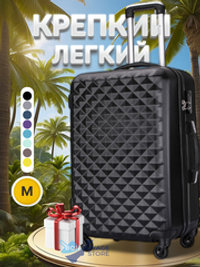 Средний чемодан L'Case Phatthaya, черный, M