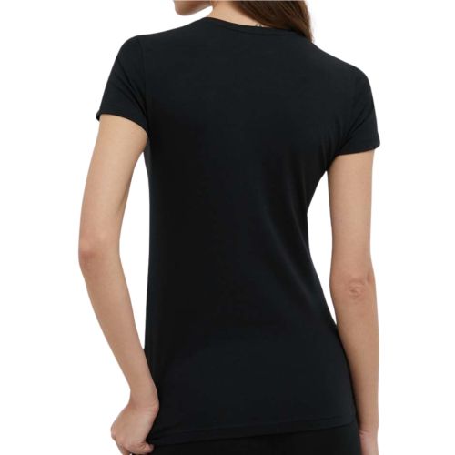 Женская футболка черная V NECK Emporio Armani 164407_CC318 00120