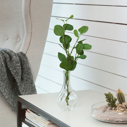 IKEA VILJESTARK  (ИКЕА ВИЛЙЕСТАРК)  -  Ваза, прозрачное стекло, 17 см