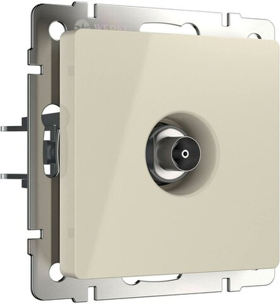 ТВ-розетка Werkel оконечная слоновая кость WL03-TV-ivory 4690389046285