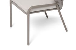 "Альмерия" стул плетеный из роупа, каркас из алюминия, цвет бежевый