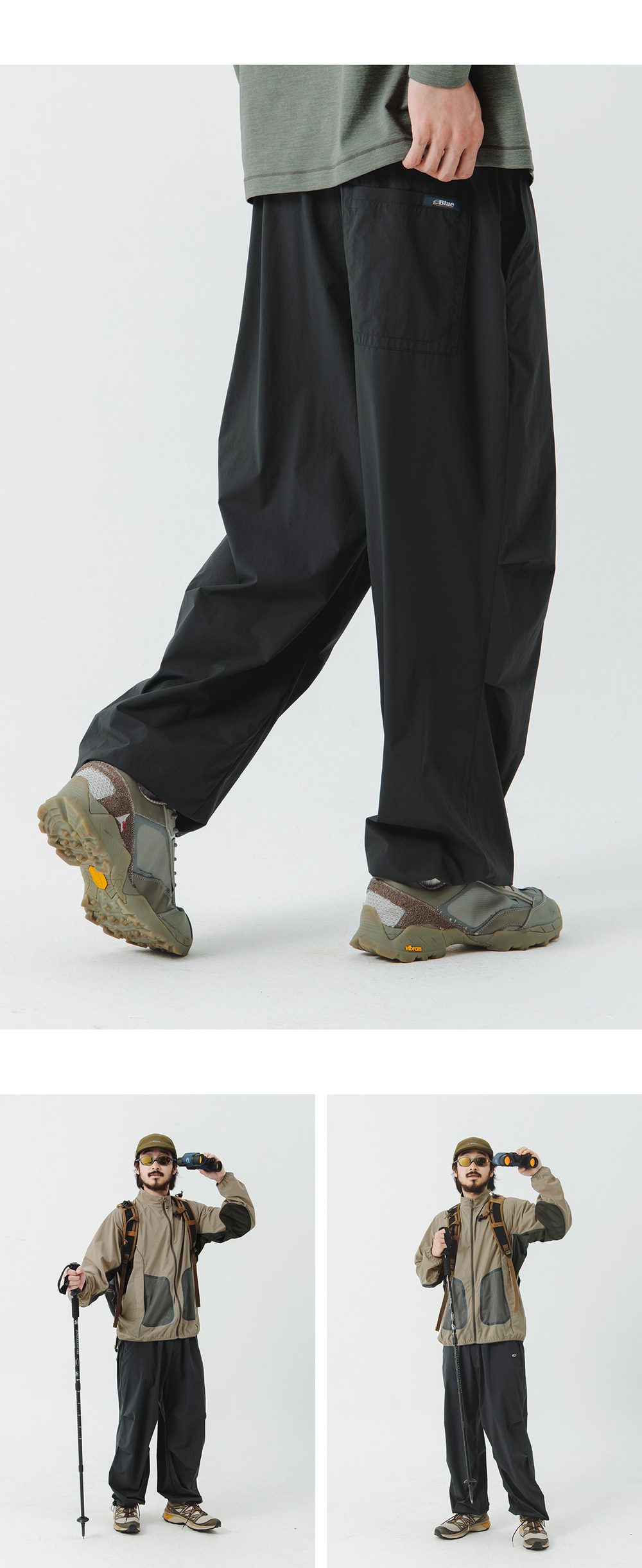 Брюки Nothomme Blue Spring/Summer Ultra-Light Ultra-Thin Antibacterial Casual Pants Outdoor Lightweight Parachute