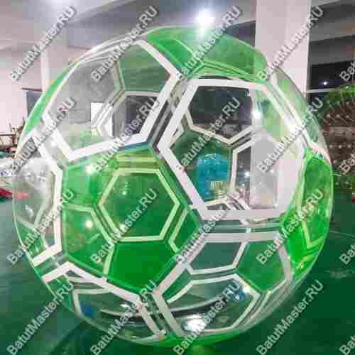 Аттракцион Водный шар ПВХ «Футбольный мяч Зеленый», 2*2*2 м