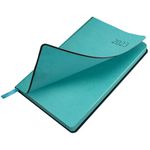 Ежедневник датированный 2023 А5 138x213 мм BRAUBERG "Stylish", под кожу, бирюзовый, 114071