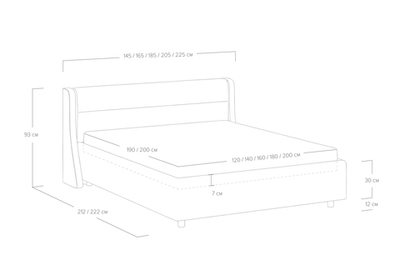 Кровать Madrid (140x190)
