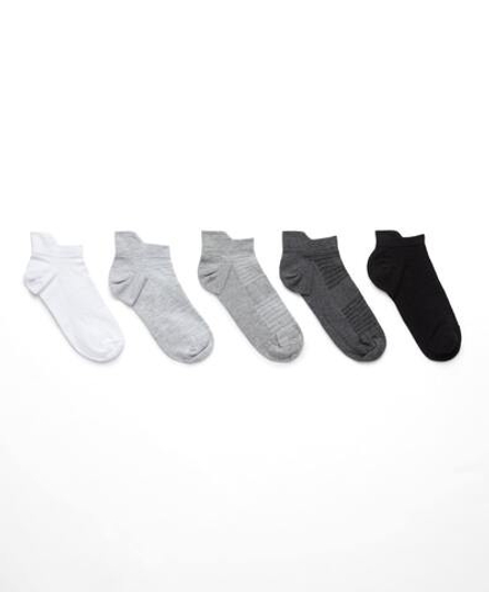 Oysho Пять пар спортивных носков Sneaker из хлопка, серый