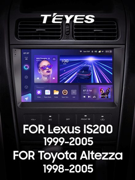 Teyes CC3 2K 9"для Lexus IS200, Toyota Altezza 1998-2005