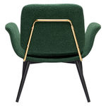 Лаунж-кресло Bergenson Bjorn Hilde, букле, темно-зеленое