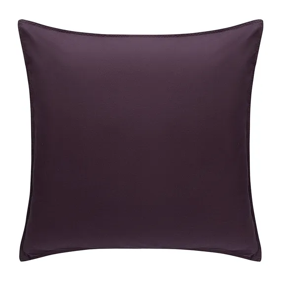 Набор наволочек из стираного перкаля сливового цвета из коллекции essential, 70х70 см