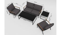 Calma, набор антрацит/антрацит, алюминий