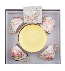 Pavone JK- 80 Чайный набор на 4 перс. «Пионы» (Torino Peony  )