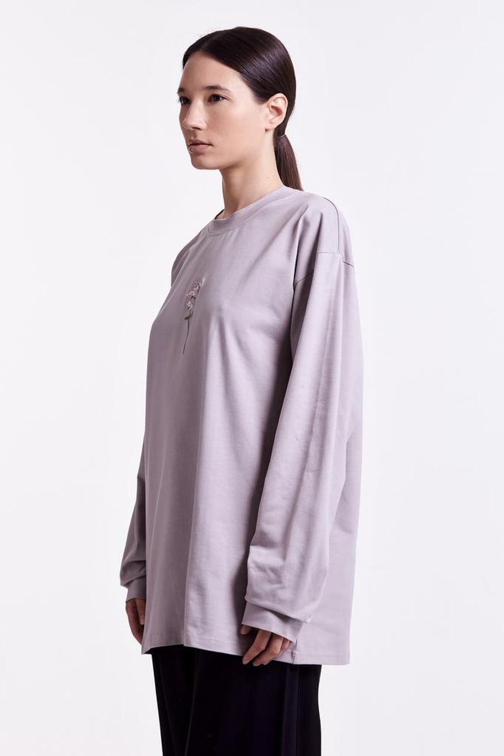 Лонгслив Гербарий Гречиха Пепел