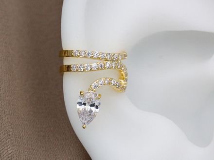 Кафф "Змейка" со стразами