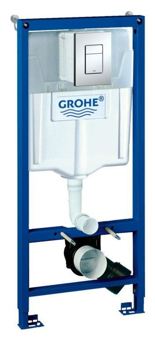 Инсталляция для подвесного унитаза Grohe Rapid SL 38772001 3 в 1 с кнопкой смыва