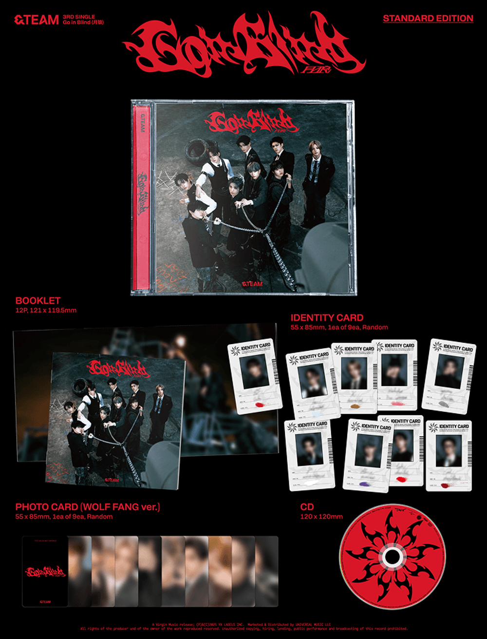 Альбом &TEAM - 3rd SINGLE 'Go in Blind' (STANDARD EDITION)