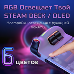 Прозрачная задняя панель PC0106C RGB для Steam Deck / OLED