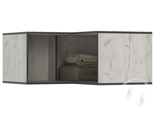 Антресоль угловая Норд (дуб крафт белый)