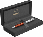 Шариковая ручка Parker Sonnet Essentials Orange SB Steel CT 2169361, цвет чернил black, стержень: M, в подарочной упаковке.