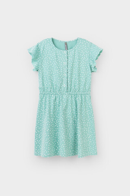 КР 5792/мятный зеленый,крапинки к363 платье для девочки