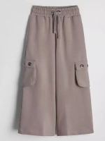 Бежевые брюки для девочек палаццо