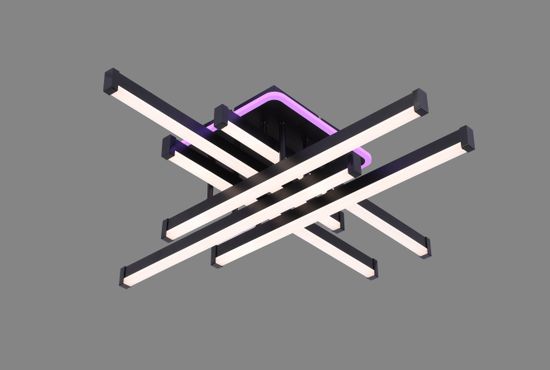 L061/3+3 BK+RGB (1) Люстра MN