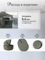 Шнур с сердечником хлопковый 5 мм для шитья и рукоделия