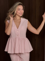 Костюм Хлопковая нежность (брюки, топ)