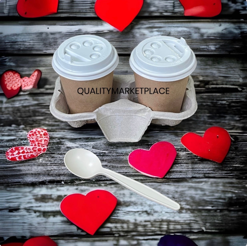 Держатель для 2-х стаканов (150 шт) "Крафт" 193*108*42 мм