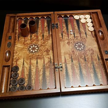 Нарды подарочные "Александрия" клен антик (2171.MAZ)