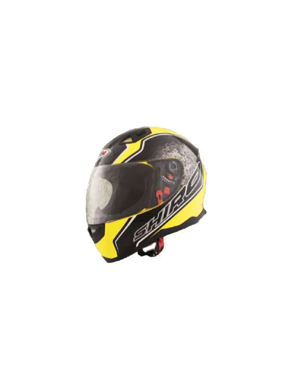 Шлем SHIRO SH881 Byte Yellow Fluor XXL
