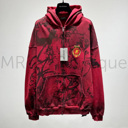 Худи на замке Balenciaga Skater Zip Up