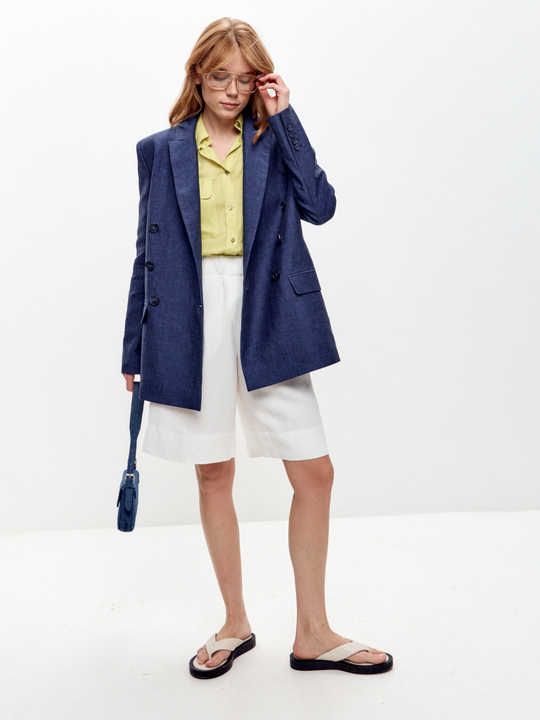 Льняной жакет