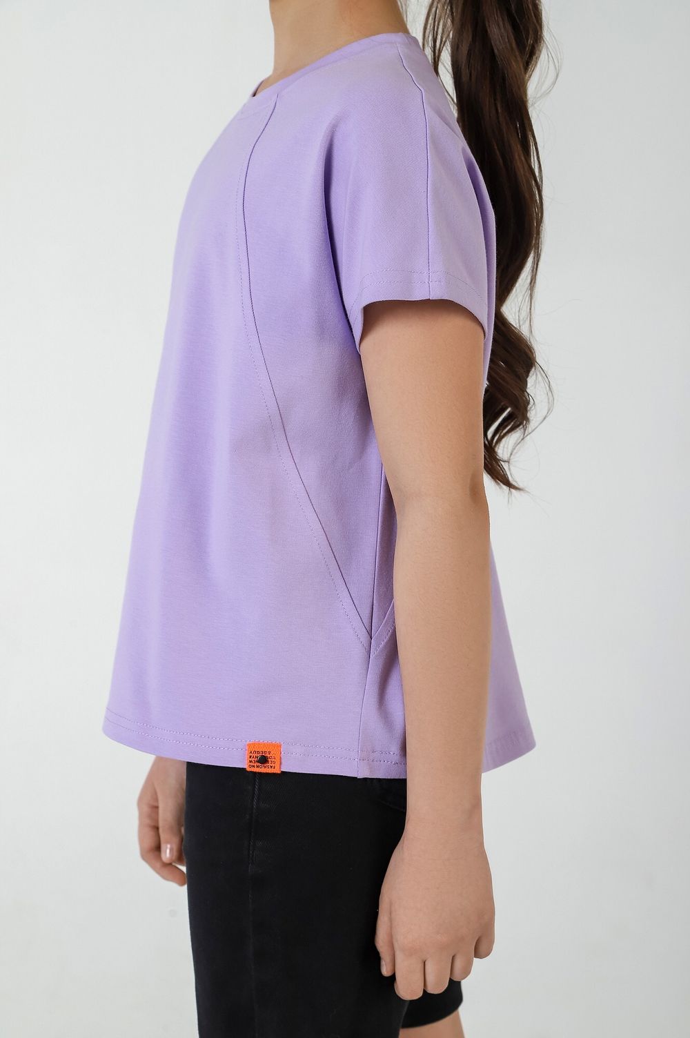 Фуфайка (футболка) для девочки Гретта-1 Виотекс ЛИЛОВЫЙ